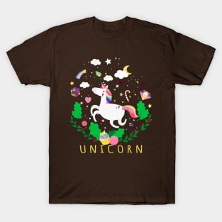 Cute Magical Unicorn tshirt lovers sweetshirt gift funny rainbow T-Shirt